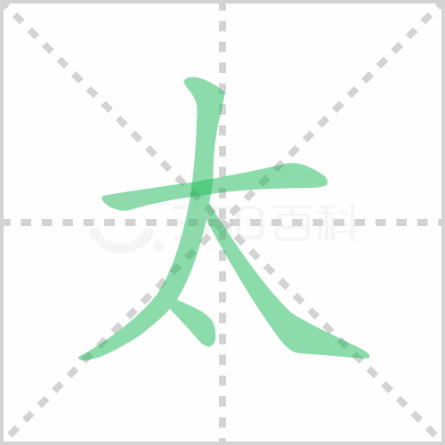 太的部首筆畫和拼音