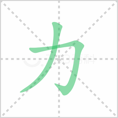 力的筆順