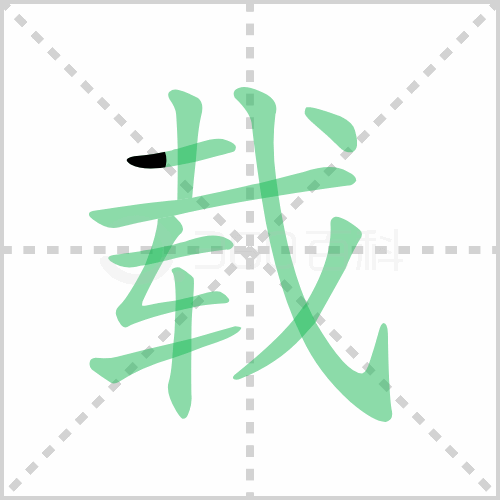 載的筆順