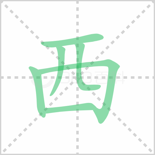 西的筆順