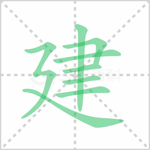 建的筆順