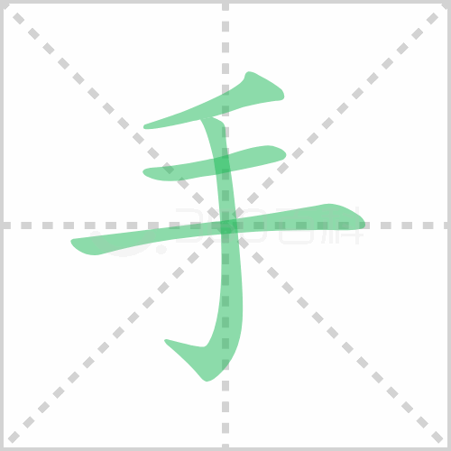 手的筆順