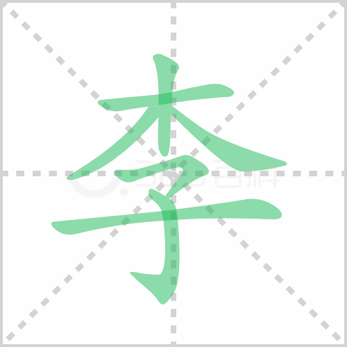 李的筆順