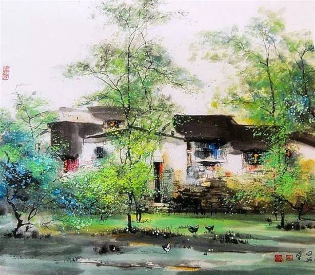 靜謐優(yōu)美——一組讓人心靈寧靜的唯美國畫作品（圖）