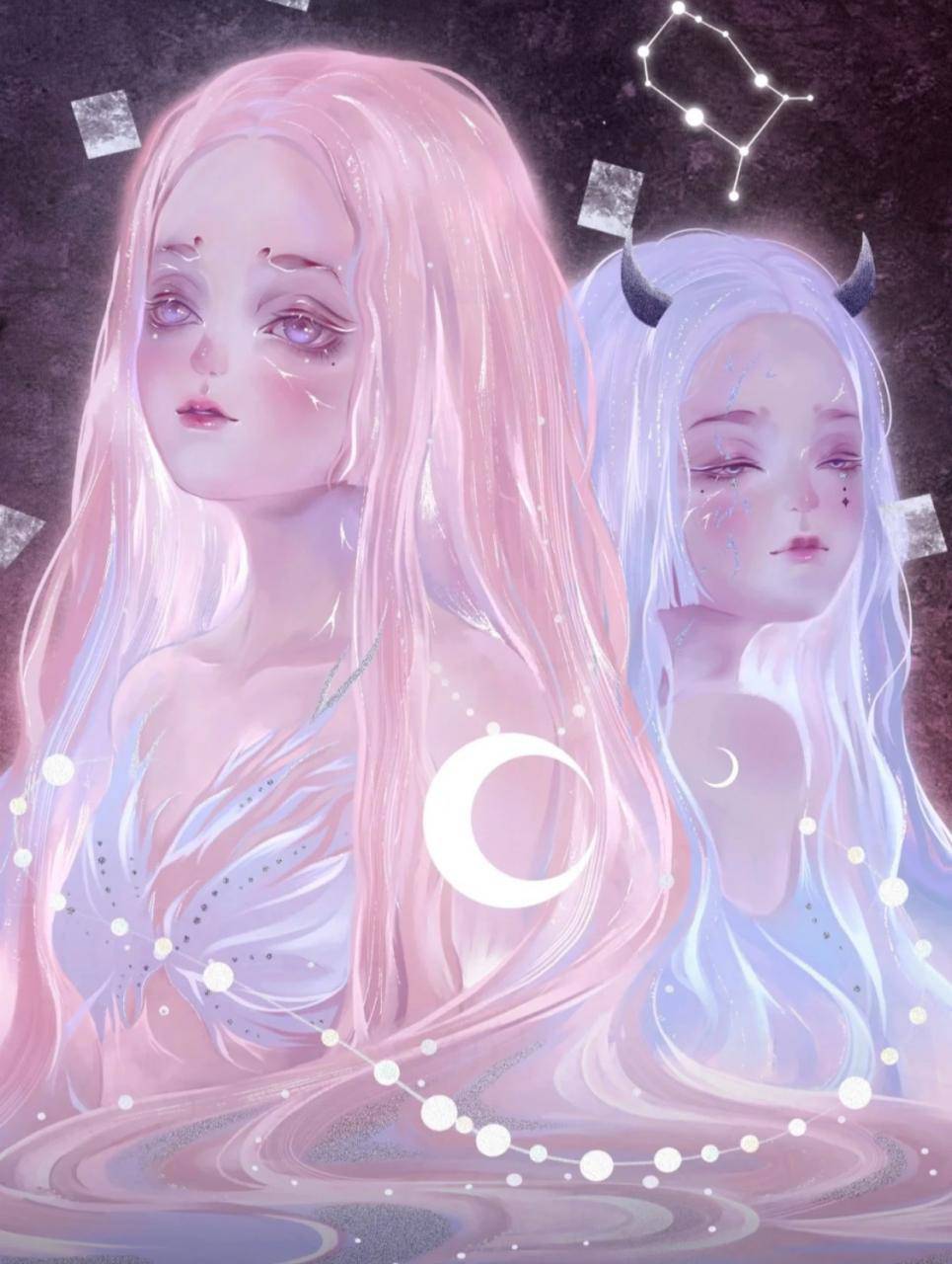 十二星座擬人小惡魔女生頭像