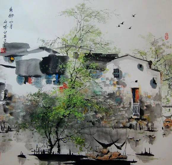靜謐優(yōu)美——一組讓人心靈寧靜的唯美國畫作品（圖）