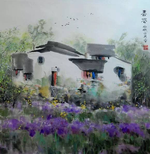 靜謐優(yōu)美——一組讓人心靈寧靜的唯美國畫作品（圖）