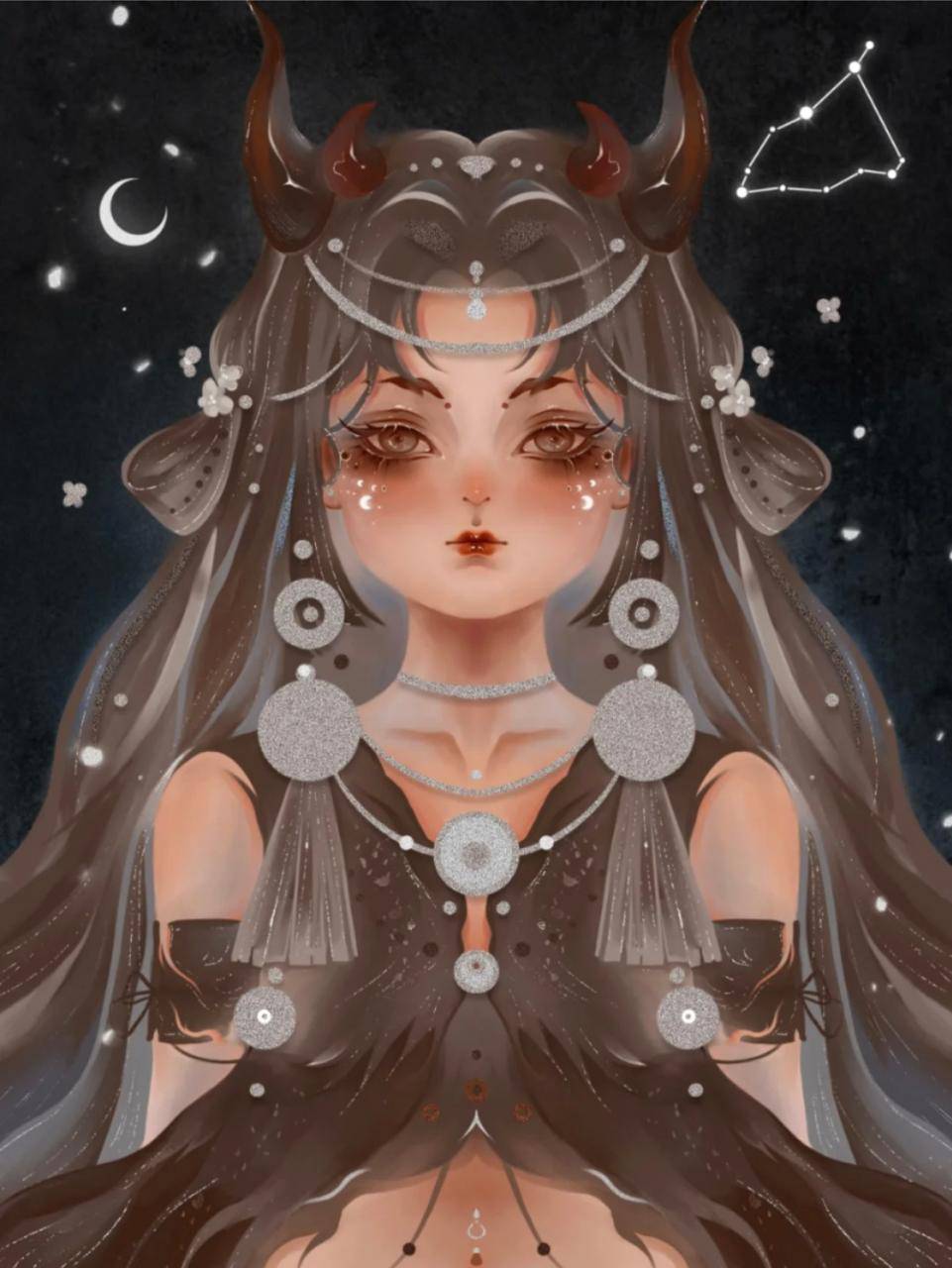十二星座擬人小惡魔女生頭像