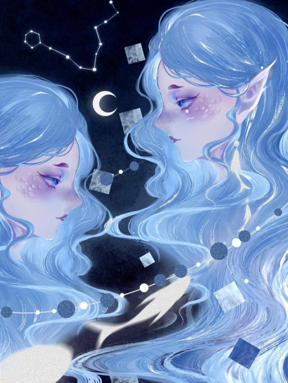 十二星座擬人小惡魔女生頭像