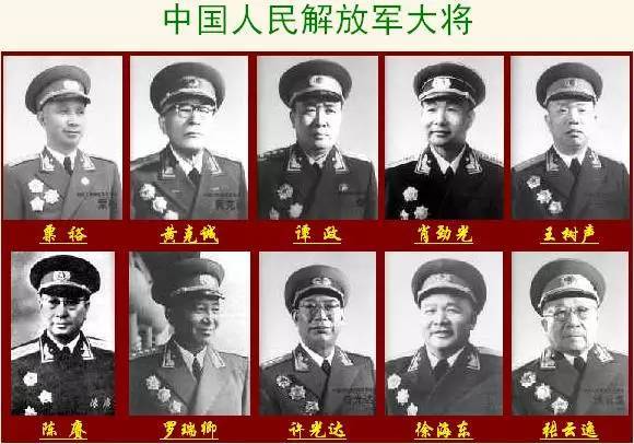 開(kāi)國(guó)十大元帥、十大將，地位、年齡、壽命等各種排名