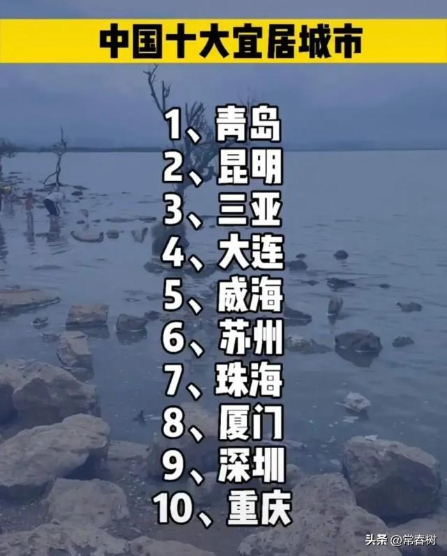最新全國(guó)宜居城市排名（中國(guó)宜居城市前十名）